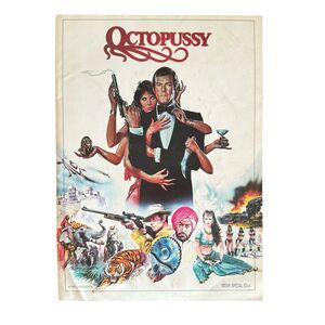 Octopussy Movie Special Program 83-4 Roger Moore as James Bond, Maud Adams
